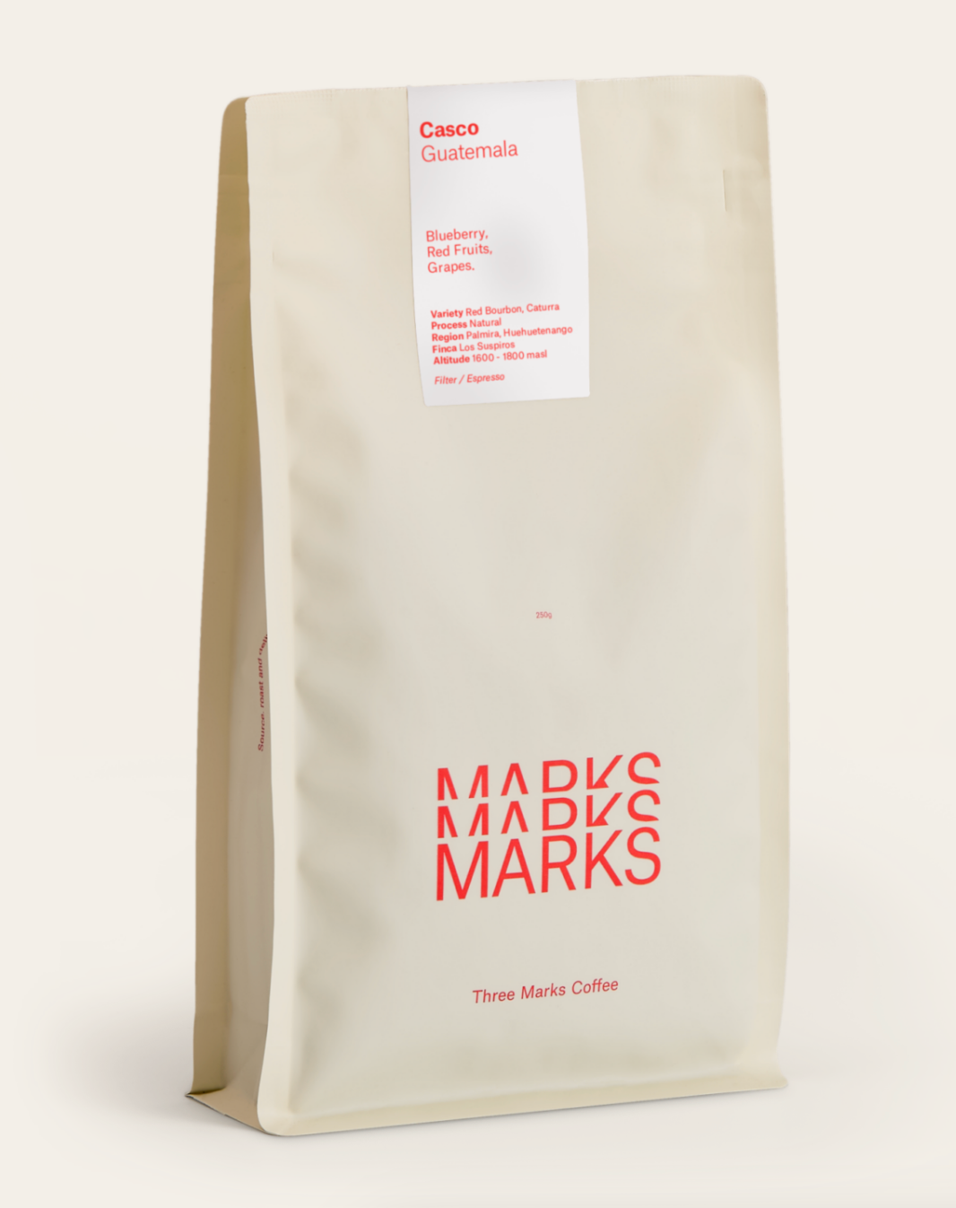 Three Marks Barcelona - 250g - Natural Guatemala Red Bourbon